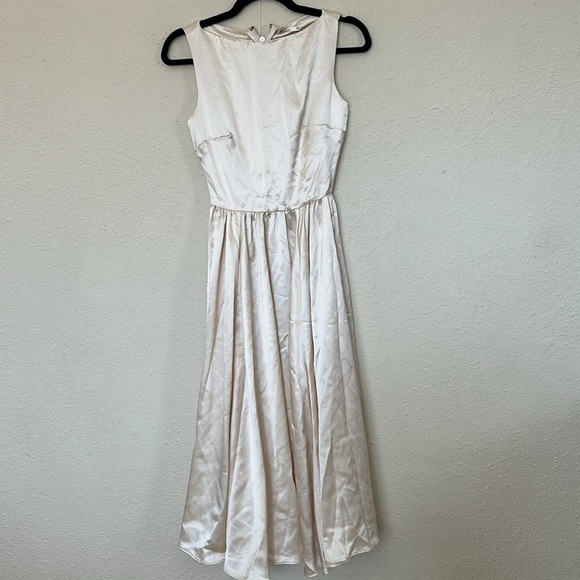 HOUSE OF CB‎ 'Shayla' Vintage Cream Midi Dress NWOT size XS - Picture 4 of 7